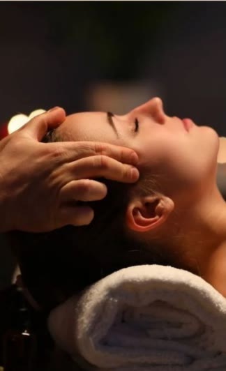 Gentle scalp massage